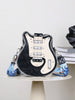 Y2K Hot Retro Guitar Bag, Bass Guitar Shaped Shoulder Bag