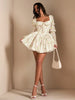 Long Sleeve Vintage Ditsy Floral Romantic Ruffled