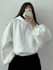 DAZY  Hooded Oversized Cropped Sweatshirt,