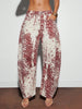Denimoi Women's Fashion Street Style All-Over Print Slant Pocket Jeans
